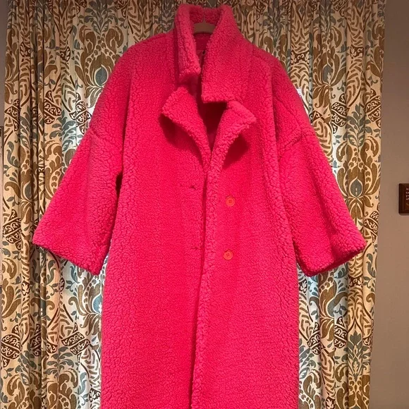 VENUS XL Cozy Pink Teddy Coat - Picture 1 of 4